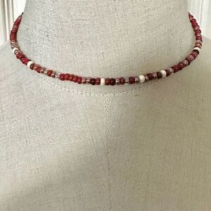 Wrap around beaded  choker necklace